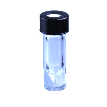WHEATON 新一代小瓶 1.0 mL 无色透明 顶端开口 黑色酚醛树脂旋盖 带PTFE表面的硅树脂盖垫 12 个/盒