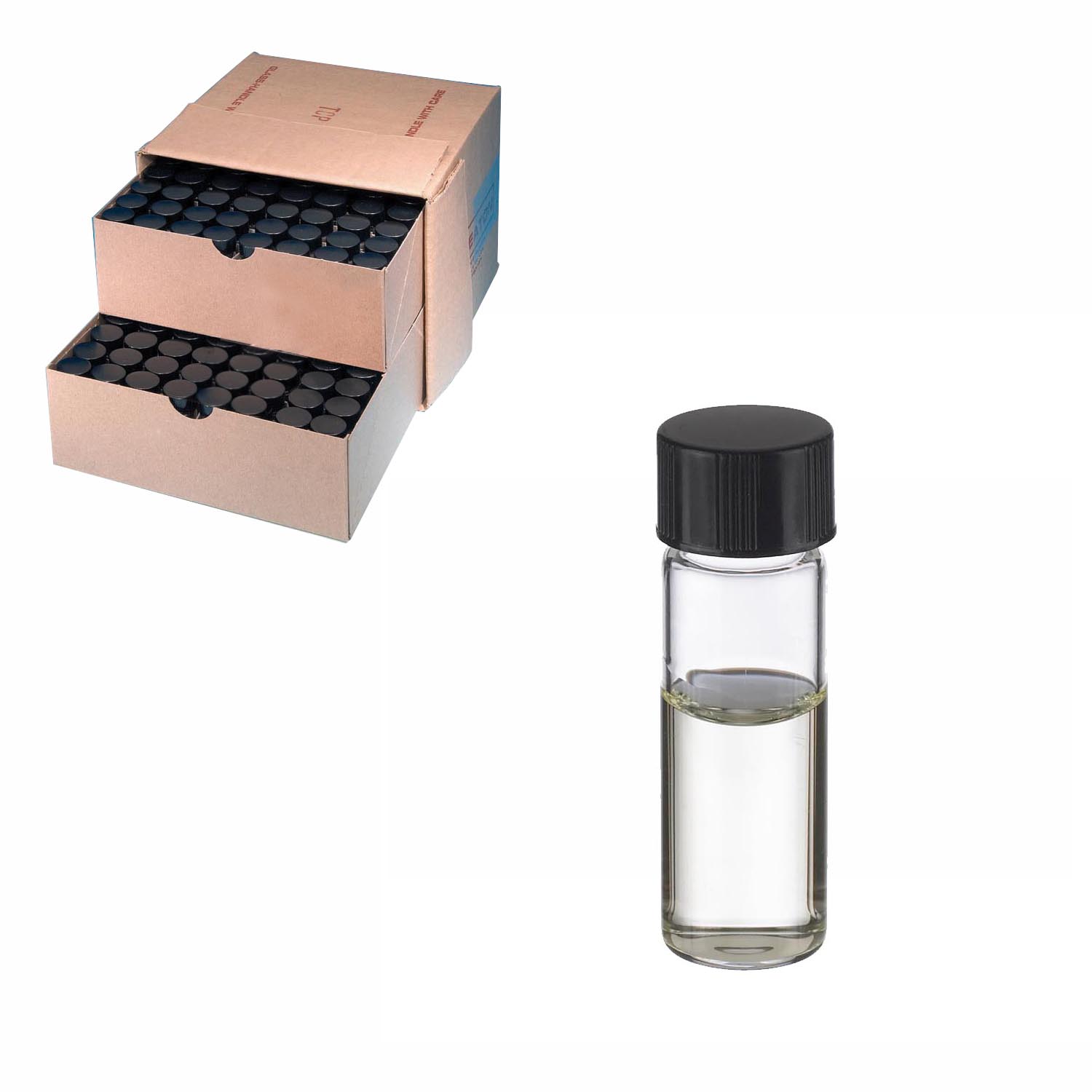WHEATON 取样瓶 4 mL 标准瓶 无色透明 黑色酚醛树脂盖 PTFE表面的橡胶盖垫 144 个/盒