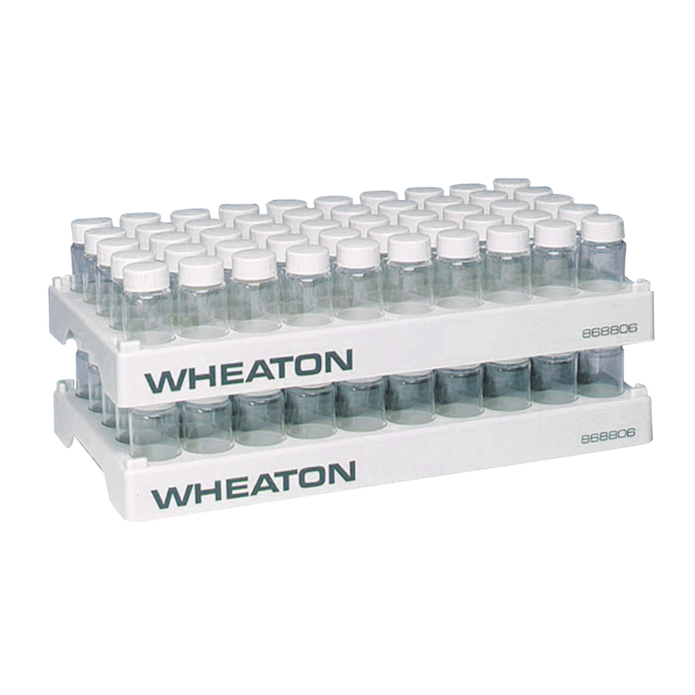 WHEATON 小瓶架 50 瓶位 孔内径 30 mm 5 个/盒