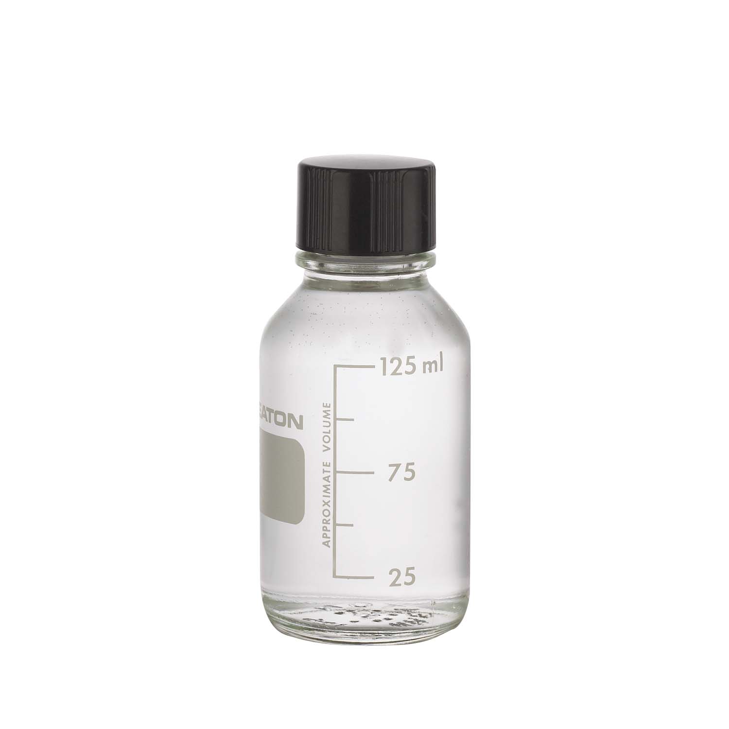 WHEATON 125mL 无色透明带刻度培养基瓶 带聚乙烯垫的酚醛树脂盖 48个/盒