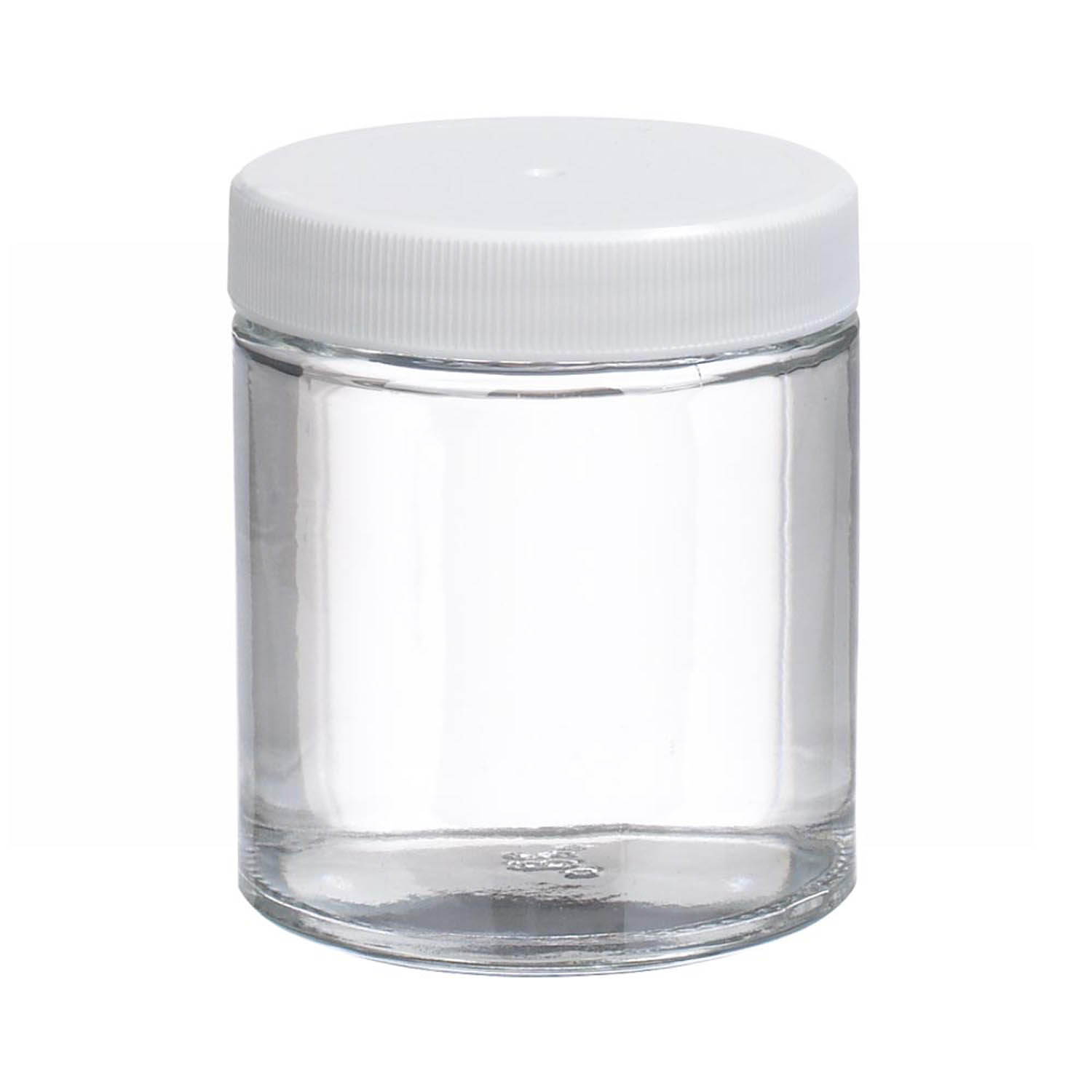 WHEATON 125mL 无色透明直边罐 白色聚丙烯盖 聚乙烯盖垫 24个/盒