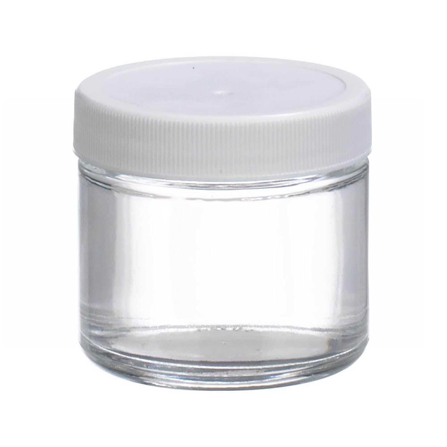 WHEATON 60mL 无色透明直边罐 白色聚丙烯盖 聚乙烯盖垫 144个/盒