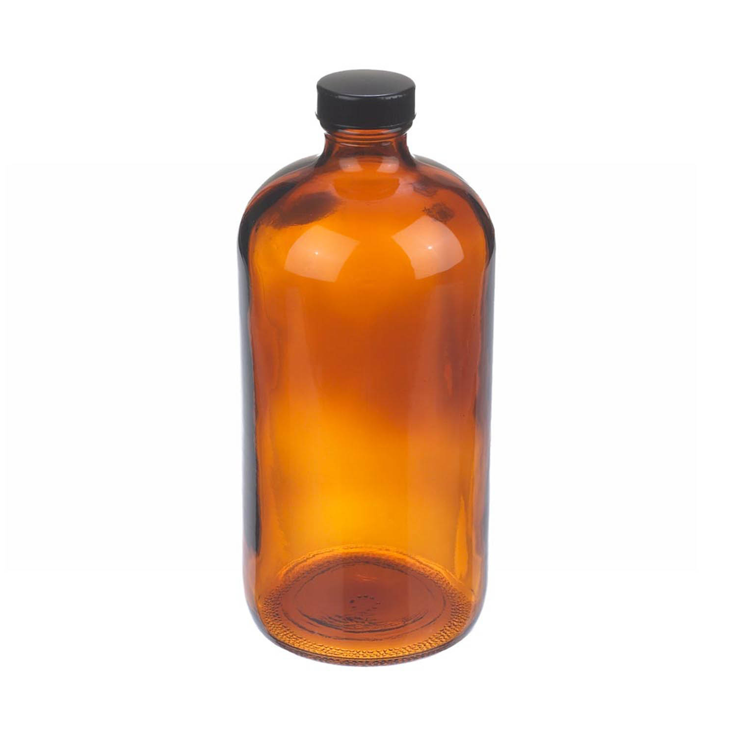 WHEATON 1000mL 棕色波士顿圆形瓶 黑酚醛树脂盖 聚乙烯圆锥盖垫 12个/盒