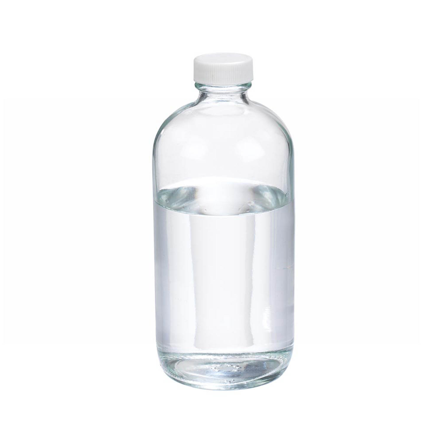 WHEATON 500mL 无色透明波士顿圆形瓶 白色聚丙烯盖 聚乙烯瓶盖垫 60个/盒