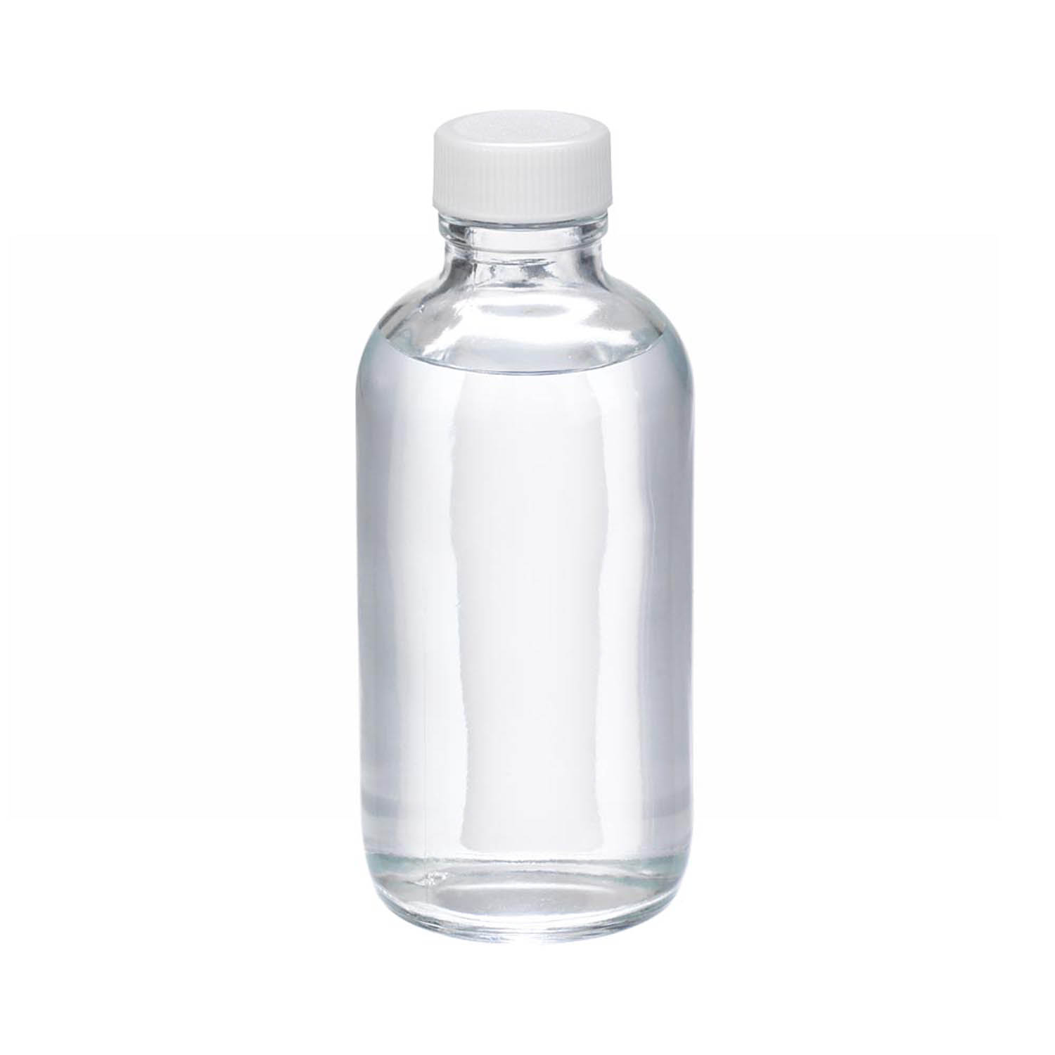 WHEATON 125mL 无色透明波士顿圆形瓶 白色聚丙烯盖 聚乙烯瓶盖垫 24个/盒
