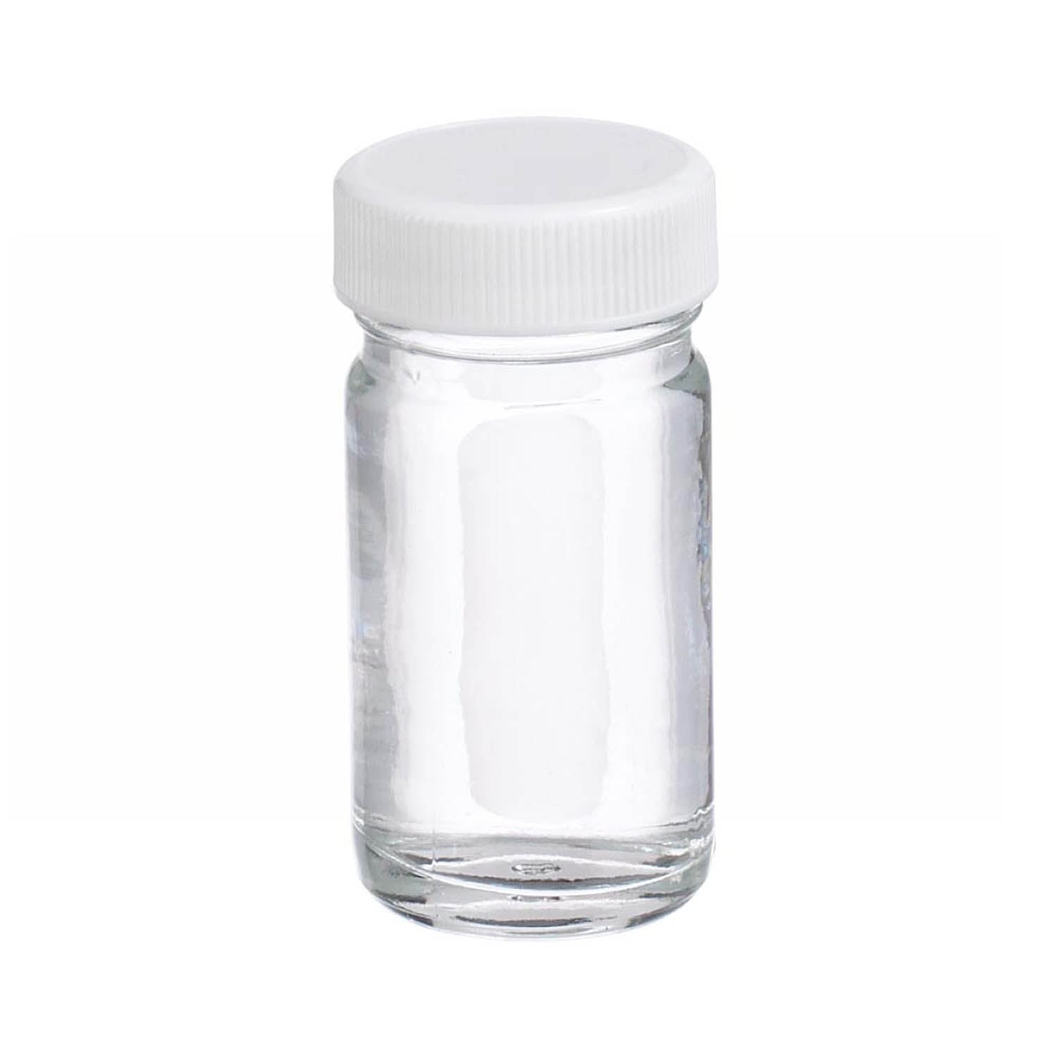 WHEATON 30mL 无色透明AC圆形瓶 白色聚丙烯盖 聚乙烯瓶盖垫 48个/盒